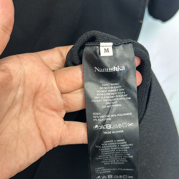 NANUSHKA Kaida mockneck cut-out midi dress - Picture 6 of 8